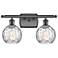 Athens Water Glass 9"H Oil-Rubbed Bronze 2-Light LED Sconce