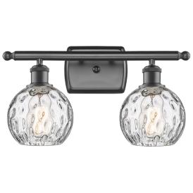 Athens Water Glass 9"H Oil-Rubbed Bronze 2-Light LED Sconce Athens Water Glass 9"H Oil-Rubbed Bronze 2-Light LED Sconce