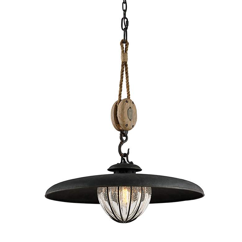 Image 1 Atkins 17 1/2"H Centennial Rust Outdoor Hanging Light