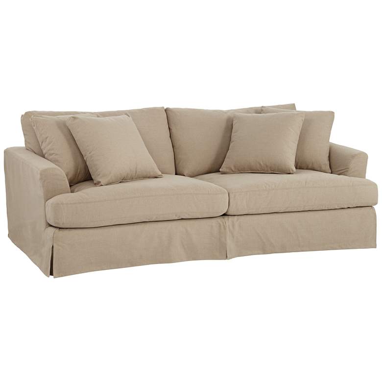 Image 1 Atkins Linen Slipcover Sofa