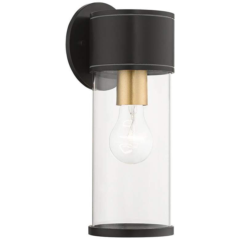 Image 2 Atlantic 1 Light Bronze Outdoor Medium Wall Lantern