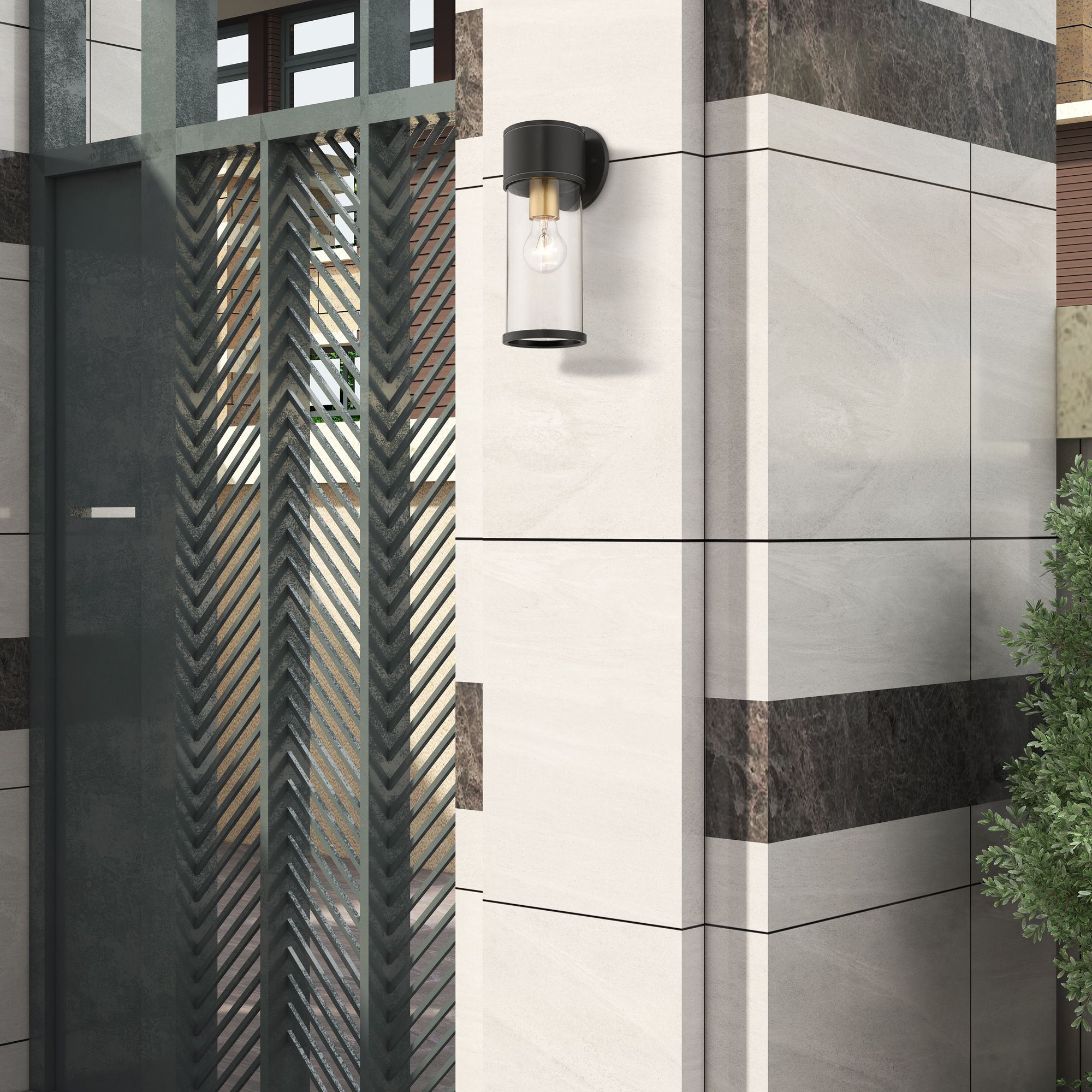 Atlantic 1 Light Bronze Outdoor Medium Wall Lantern