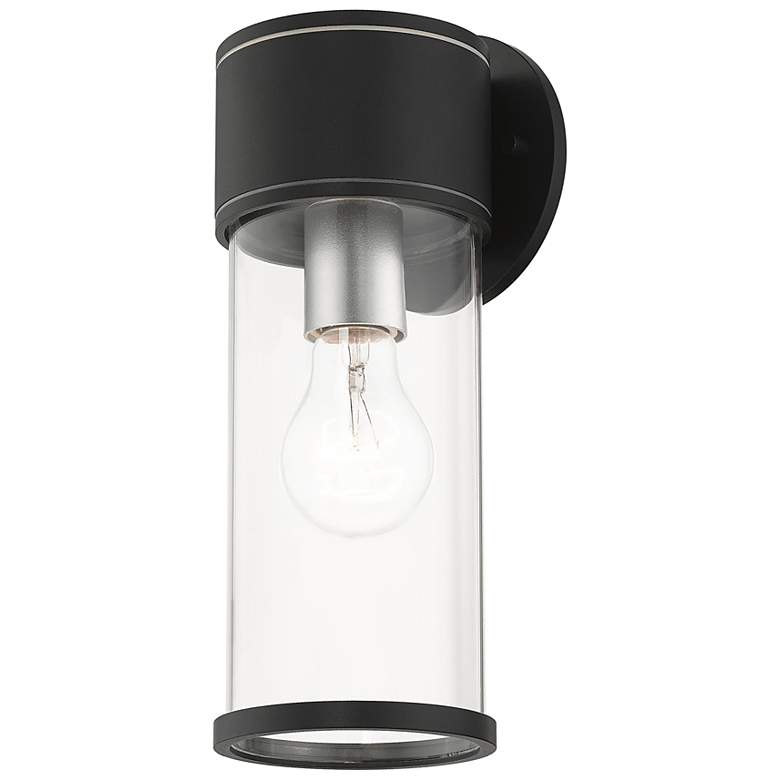 Image 5 Atlantic 1 Light Textured Black Outdoor Medium Wall Lantern more views