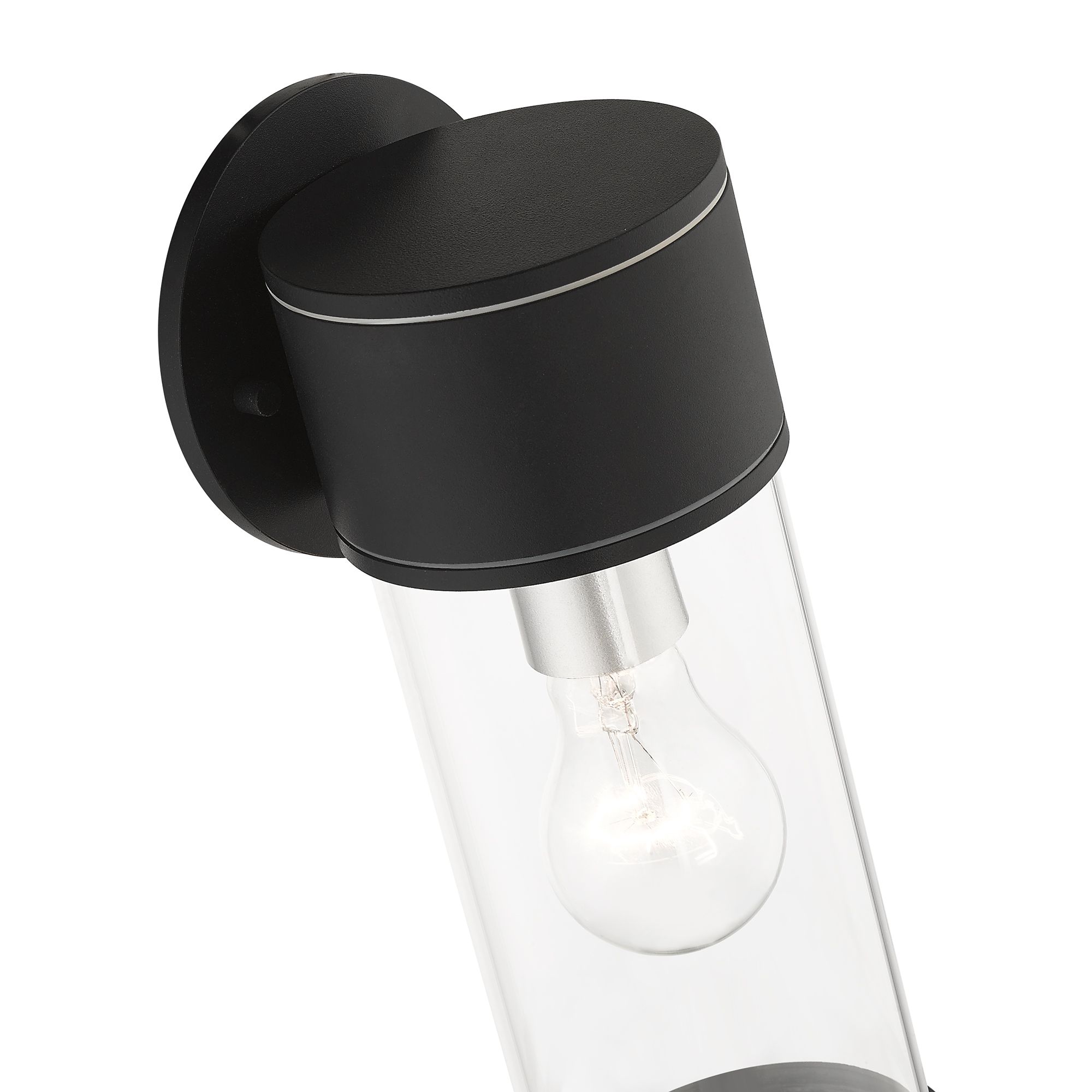 Atlantic 1 Light Textured Black Outdoor Medium Wall Lantern