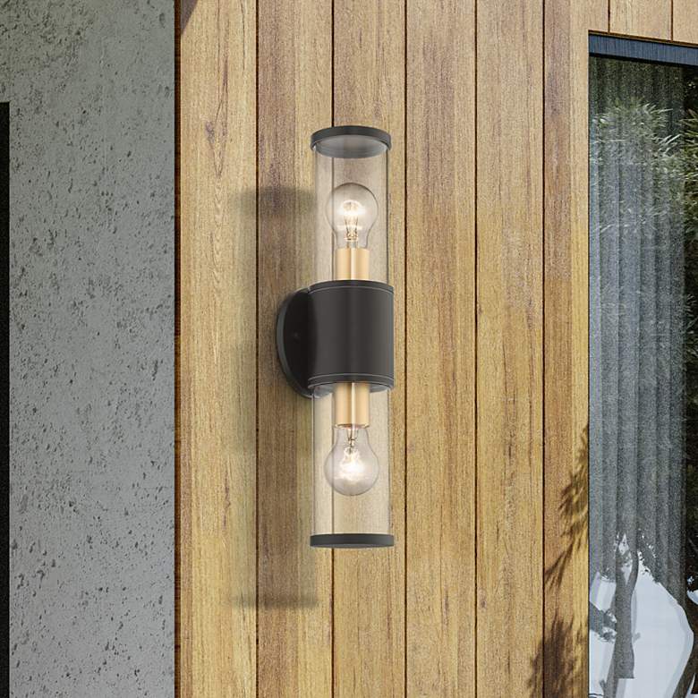 Image 1 Atlantic 2 Light Bronze Outdoor Large ADA Wall Lantern