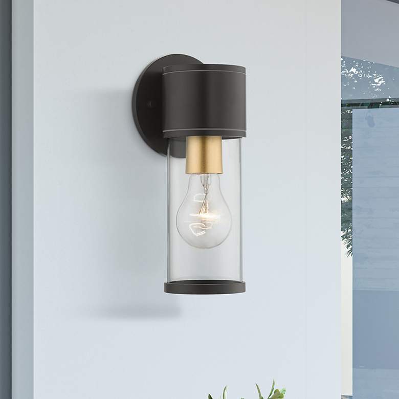 Image 1 Atlantic 2 Light Bronze Outdoor Small ADA Wall Lantern