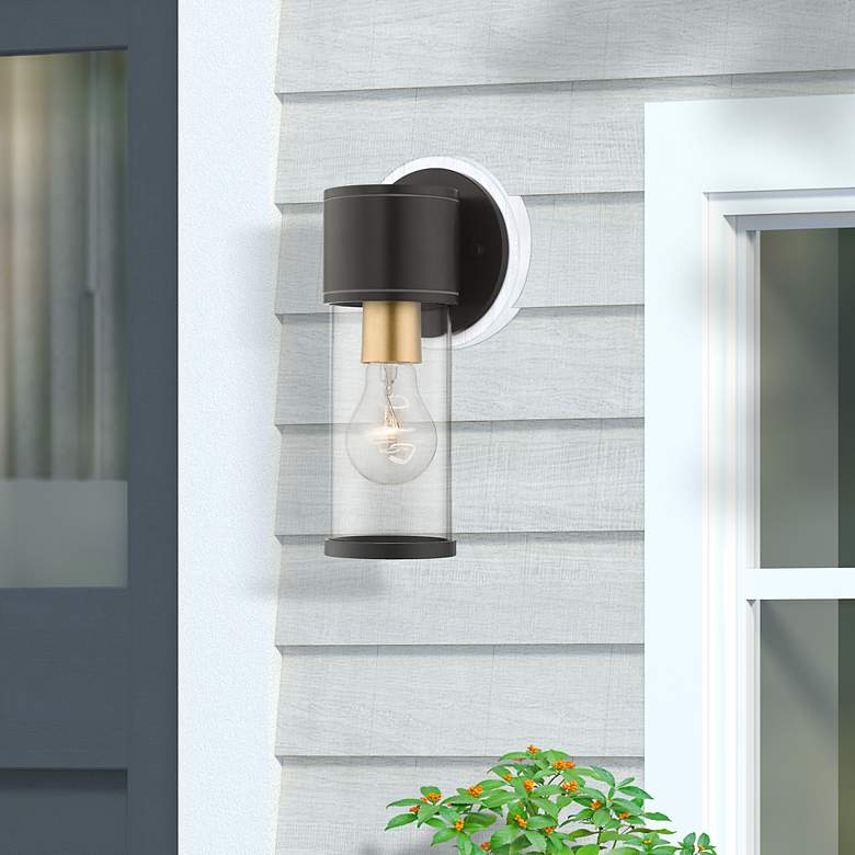 Image 3 Atlantic 2 Light Bronze Outdoor Small ADA Wall Lantern more views