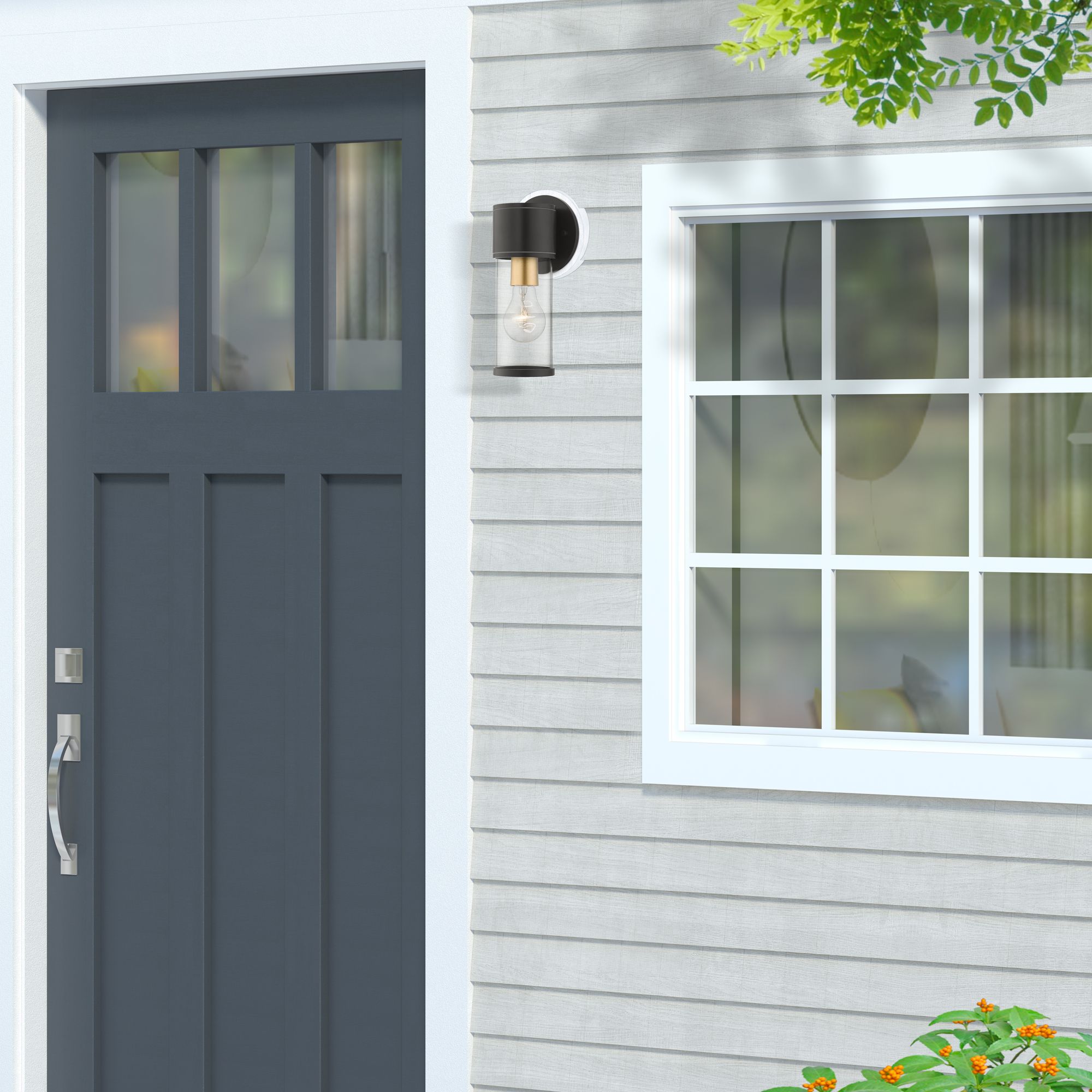 Atlantic 2 Light Bronze Outdoor Small ADA Wall Lantern