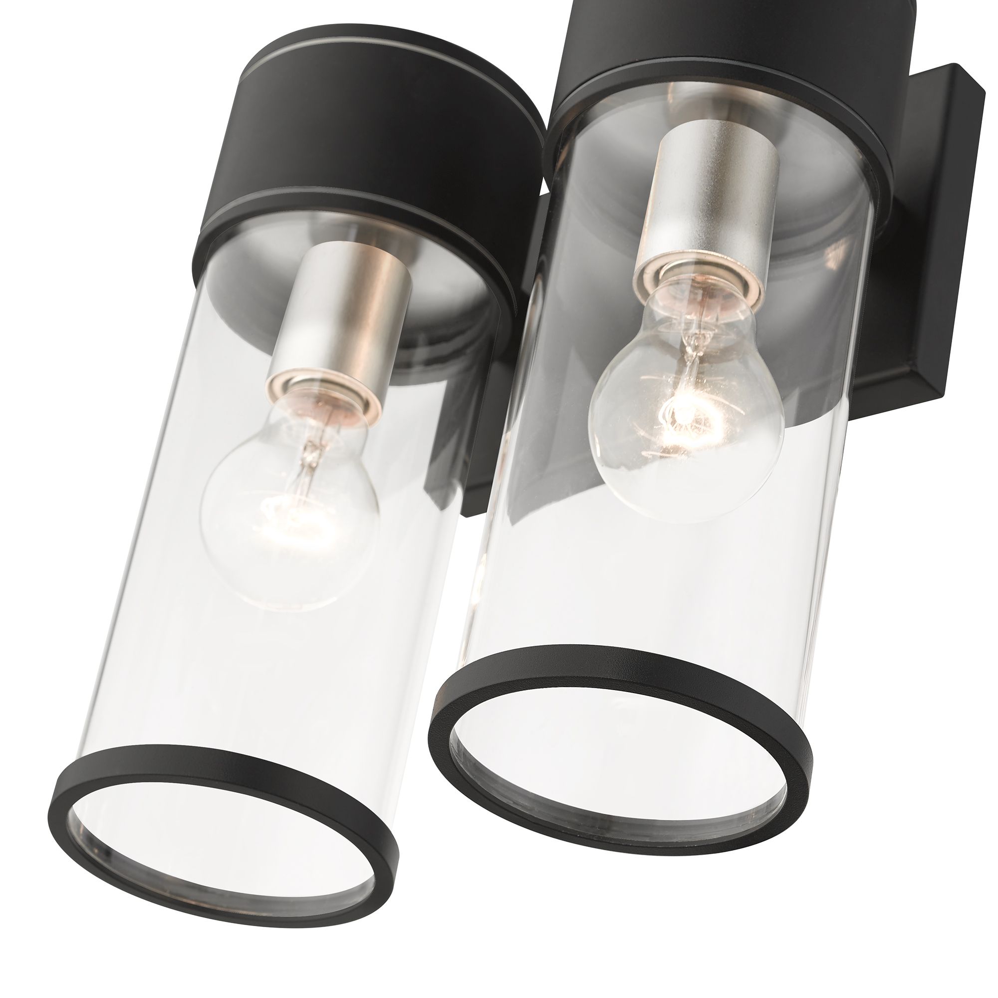 Atlantic 2 Light Textured Black Outdoor Large Wall Lantern