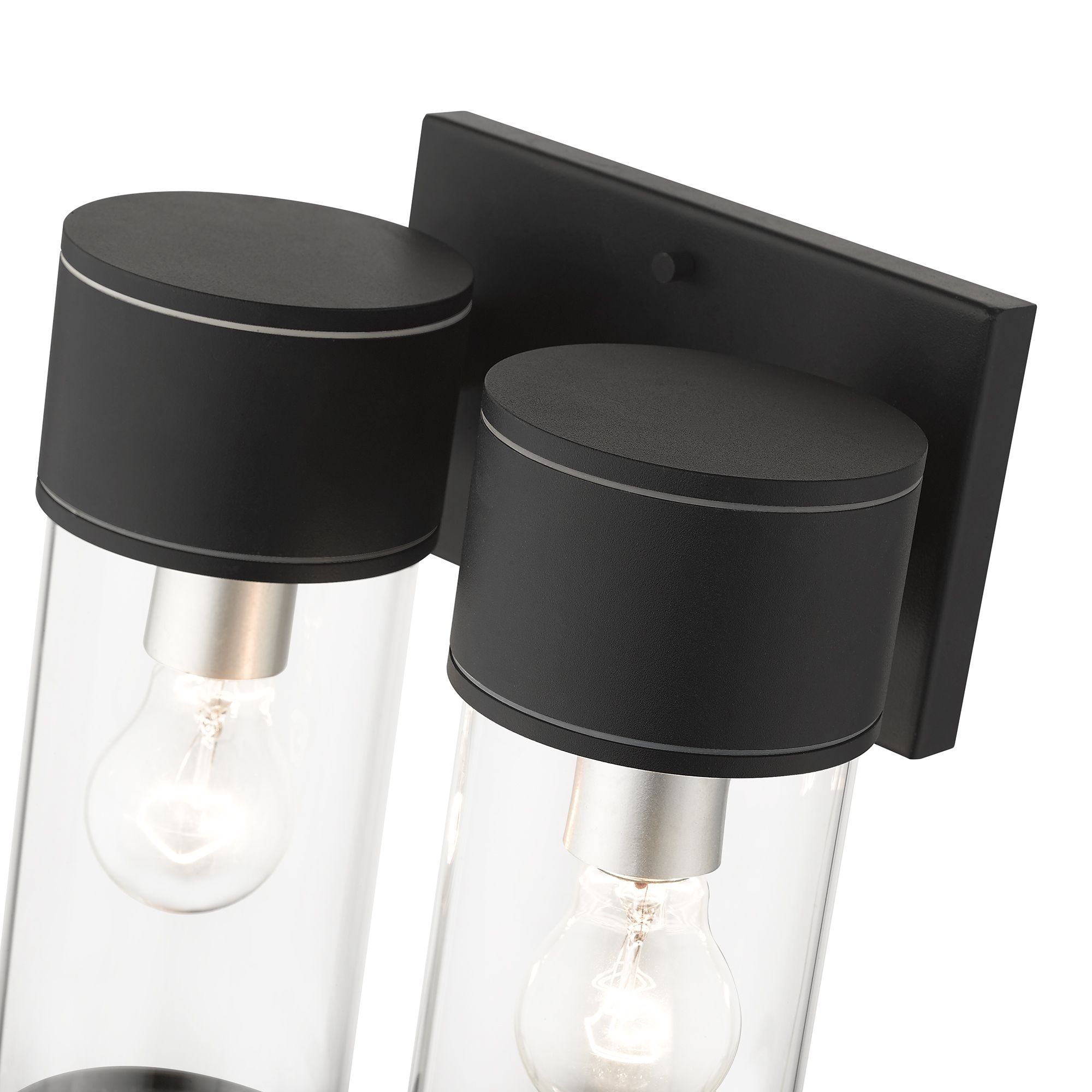 Atlantic 2 Light Textured Black Outdoor Large Wall Lantern