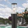 1_Atlantic 2 Light Textured Black Outdoor Small Post Top Lantern