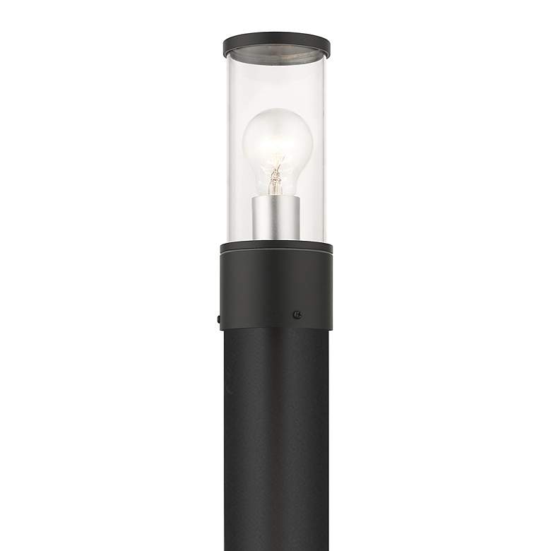 Image 4 Atlantic 2 Light Textured Black Outdoor Small Post Top Lantern more views