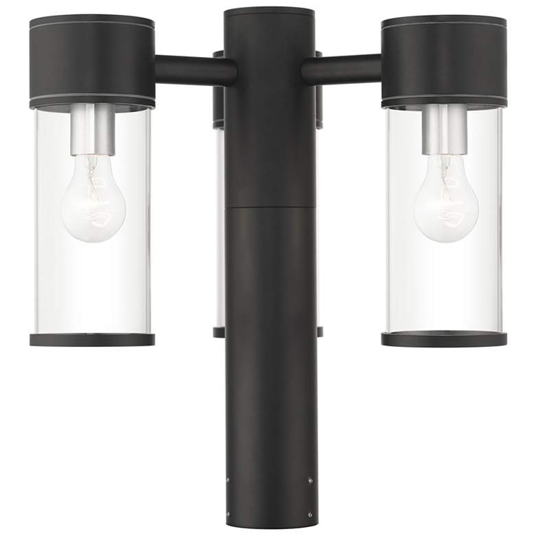 Image 1 Atlantic 3 Light Textured Black Outdoor Extra Large Post Top Lantern