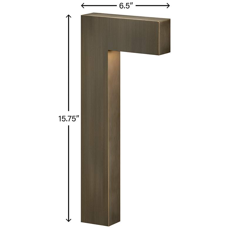 Image 5 Atlantis 15 3/4" High Matte Bronze LED Landscape Path Light more views