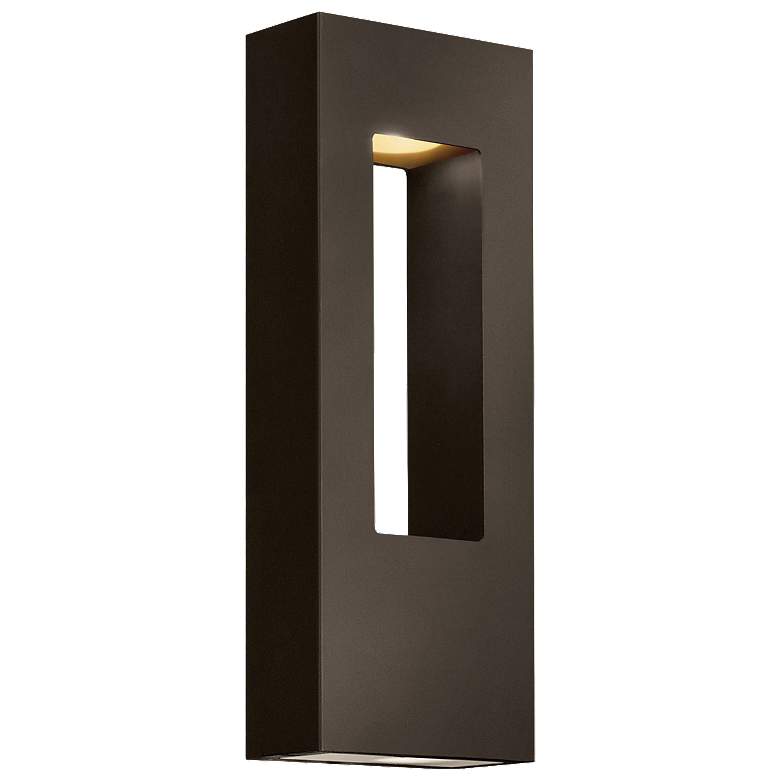 Image 1 Atlantis 16 inch High Bronze ADA Socketed LED Outdoor Wall Light