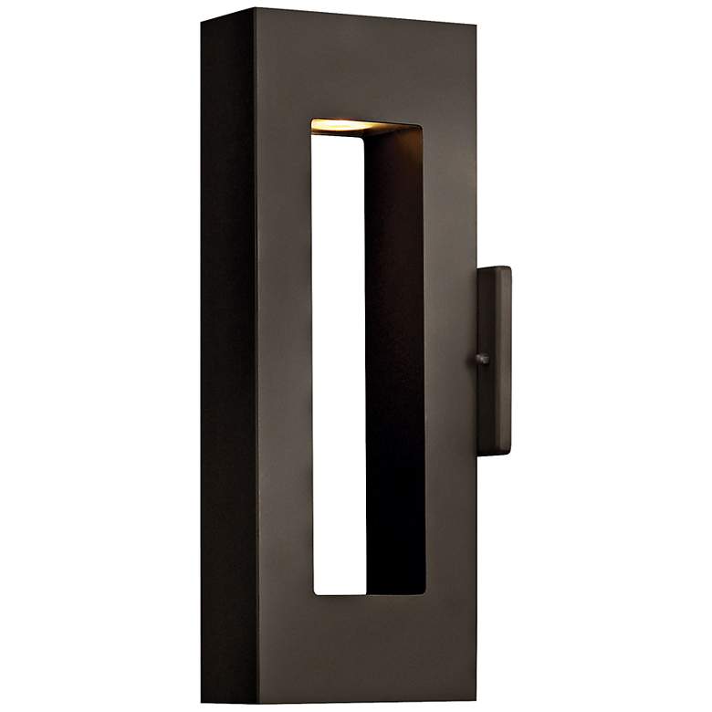 Image 1 Atlantis 16 inch High Bronze Integrated LED Outdoor Wall Light