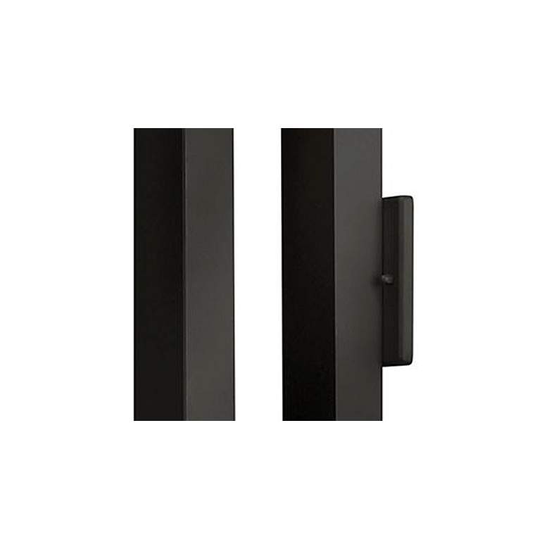 Image 2 Atlantis 16"H Satin Black Integrated LED Outdoor Wall Light more views