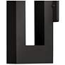 3_Atlantis 16"H Satin Black Integrated LED Outdoor Wall Light more views
