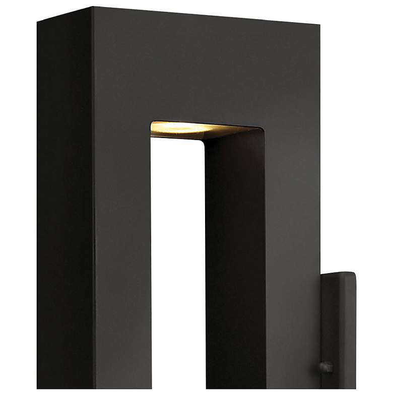 Image 4 Atlantis 16"H Satin Black Integrated LED Outdoor Wall Light more views