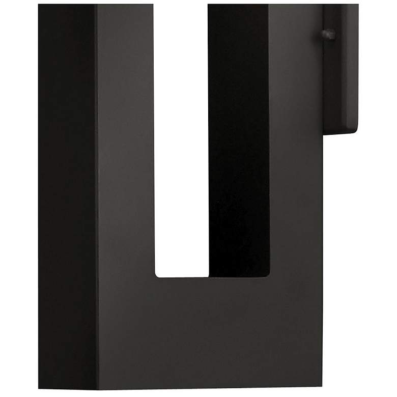 Image 5 Atlantis 16"H Satin Black Integrated LED Outdoor Wall Light more views