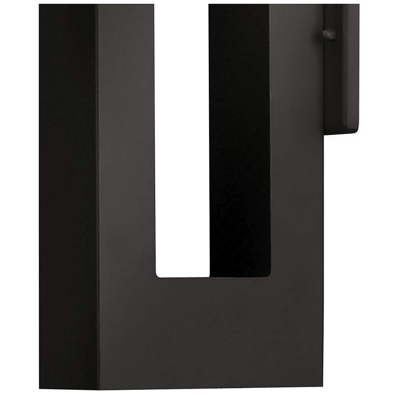 Image 3 Atlantis 16"H Satin Black Socketed LED Outdoor Wall Light more views