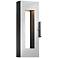 Atlantis 16"H Titanium-Etched Glass LED Outdoor Wall Light