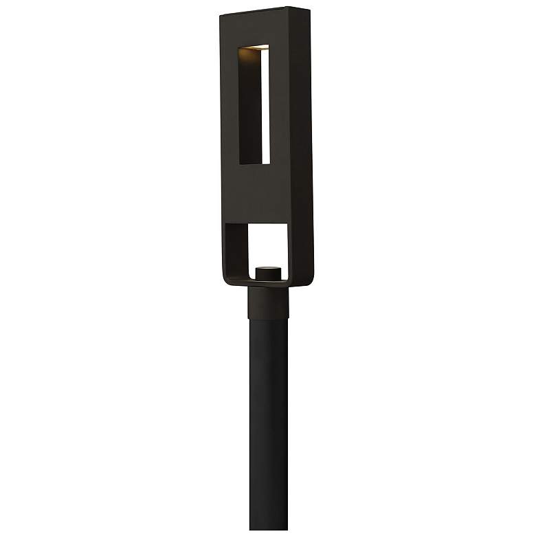 Image 1 Atlantis 24 1/2 inch High Black Socketed LED Outdoor Post Light