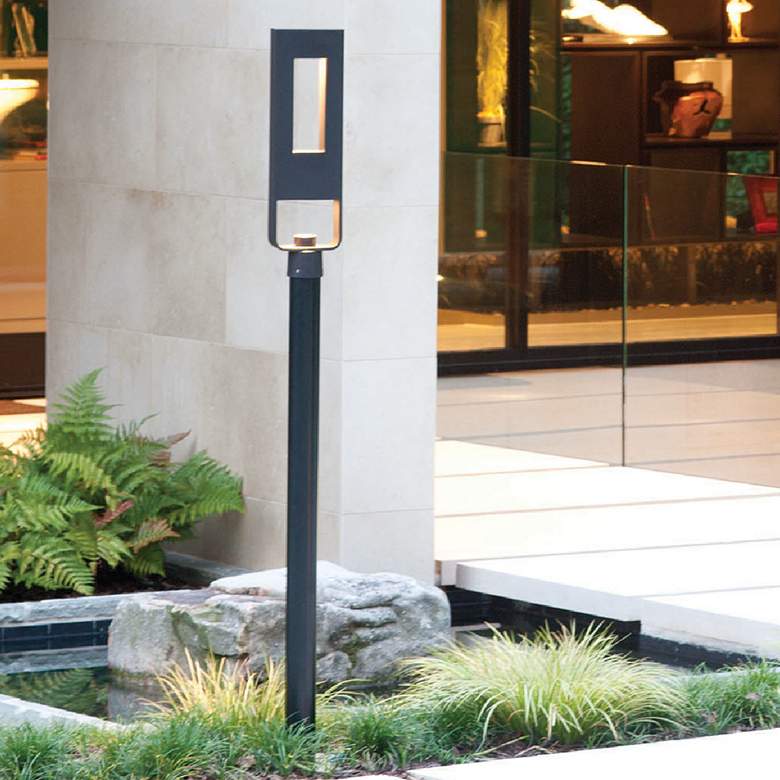 Image 1 Atlantis 24 1/2" High Black Socketed LED Outdoor Post Light