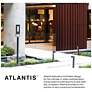 7_Atlantis 24 1/2" High Black Socketed LED Outdoor Post Light more views