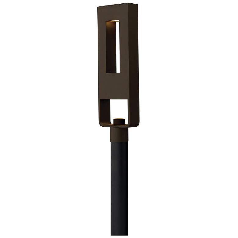 Image 1 Atlantis 24 1/2 inch High Bronze Socketed LED Outdoor Post Light