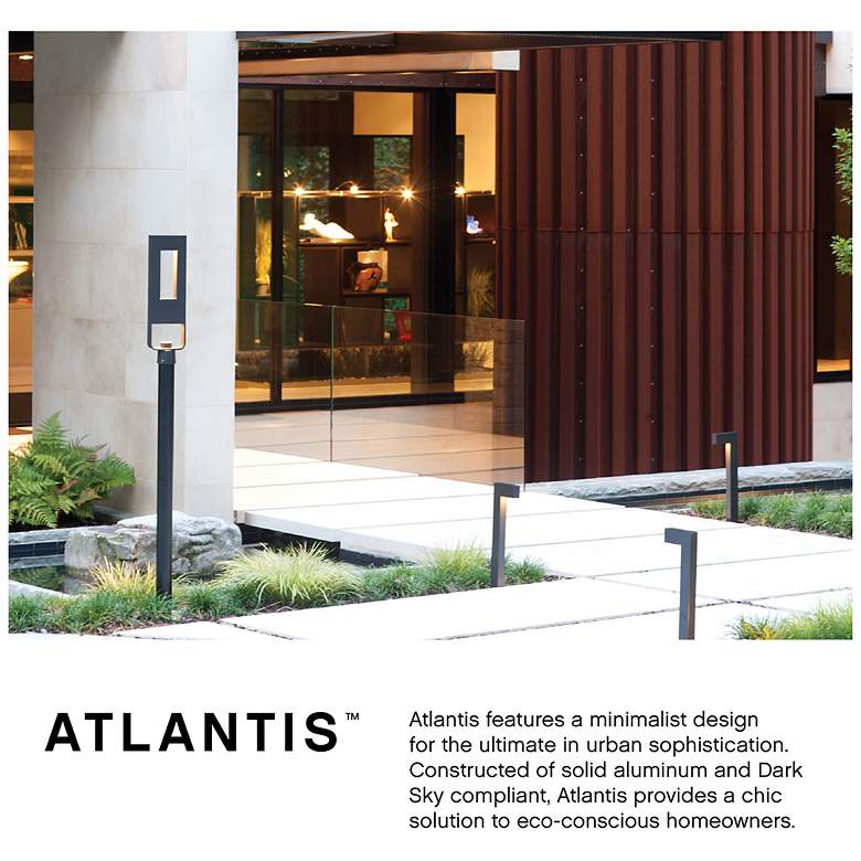 Image 7 Atlantis 24 1/2" High Bronze Socketed LED Outdoor Post Light more views