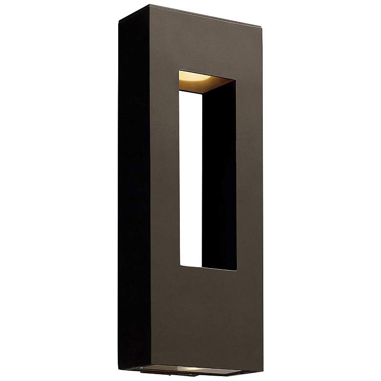 Image 1 Atlantis 24 inch High Bronze ADA Socketed LED Outdoor Wall Light