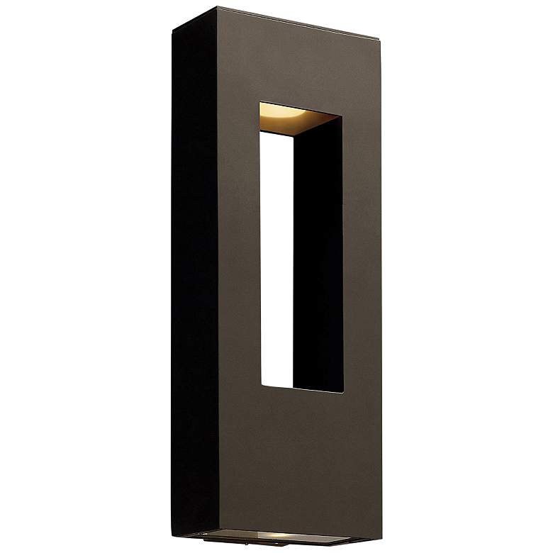 Image 2 Atlantis 24" High Bronze ADA Socketed LED Outdoor Wall Light