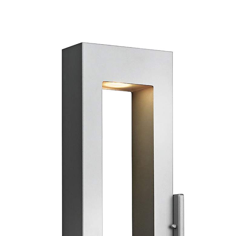 Image 3 Atlantis 24" High Titanium Socketed LED Outdoor Wall Light more views