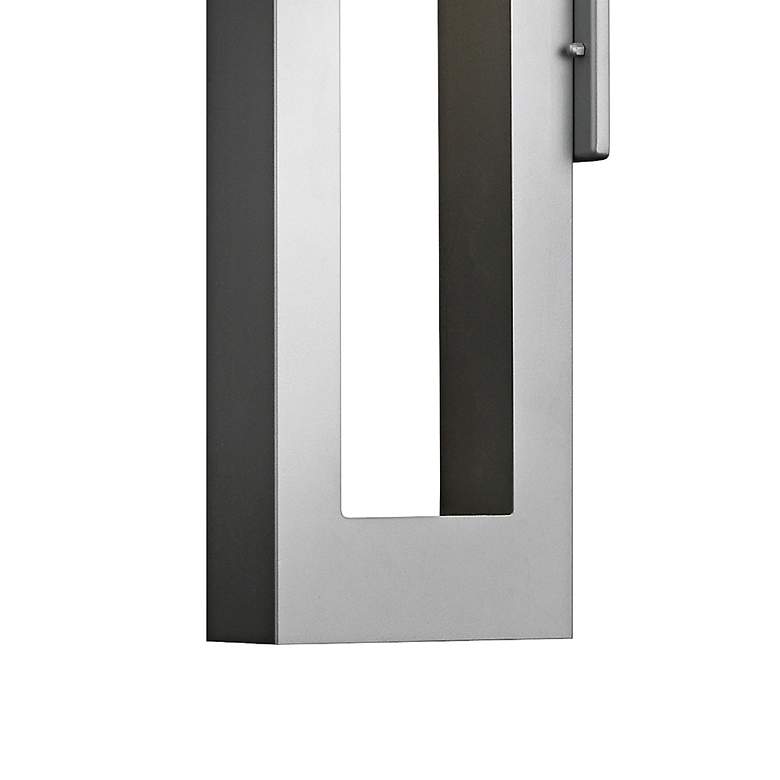 Image 6 Atlantis 24" High Titanium Socketed LED Outdoor Wall Light more views