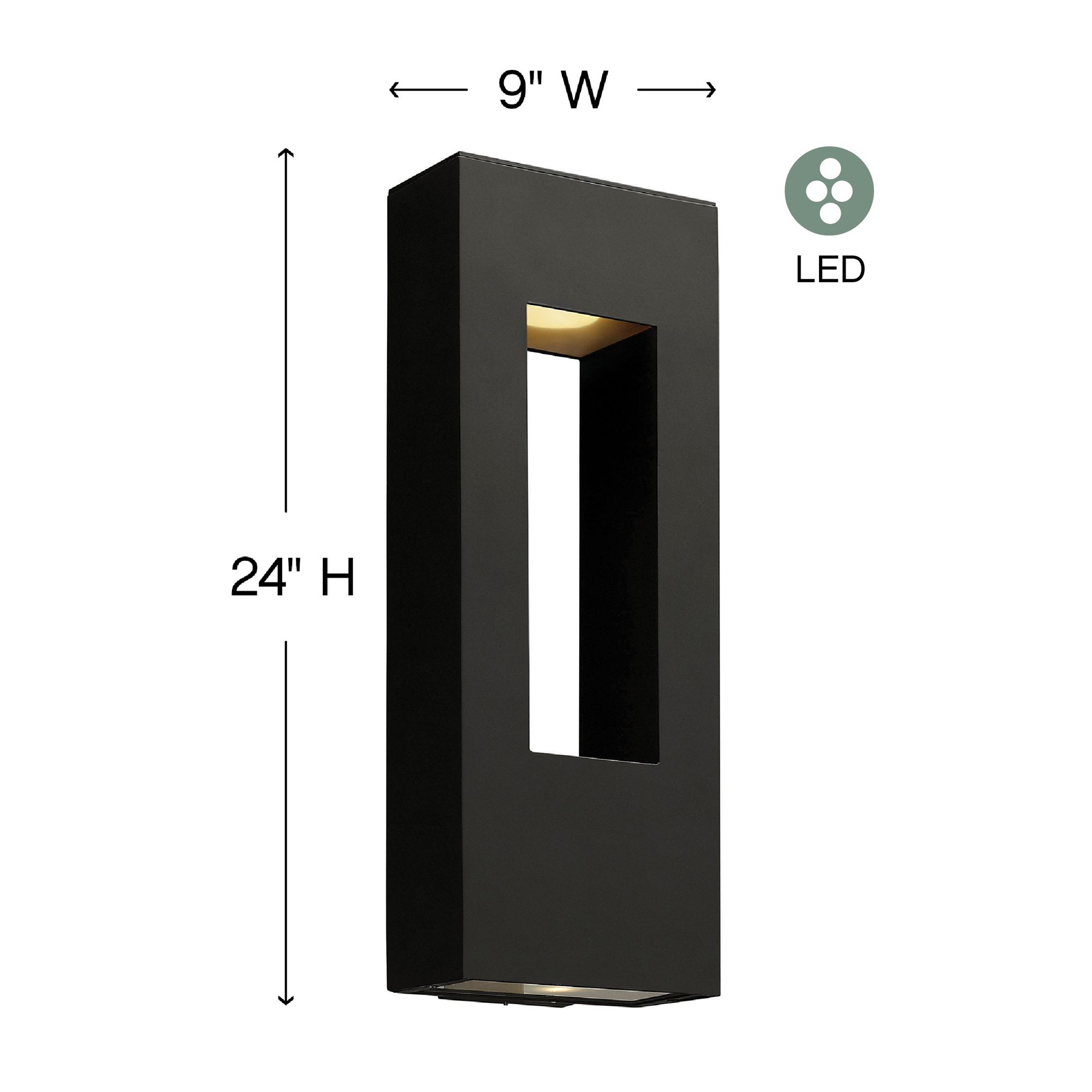Image 5 Atlantis 24"H Black ADA Integrated LED Outdoor Wall Light more views