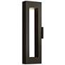 2_Atlantis 24"H Satin Black Integrated LED Outdoor Wall Light more views