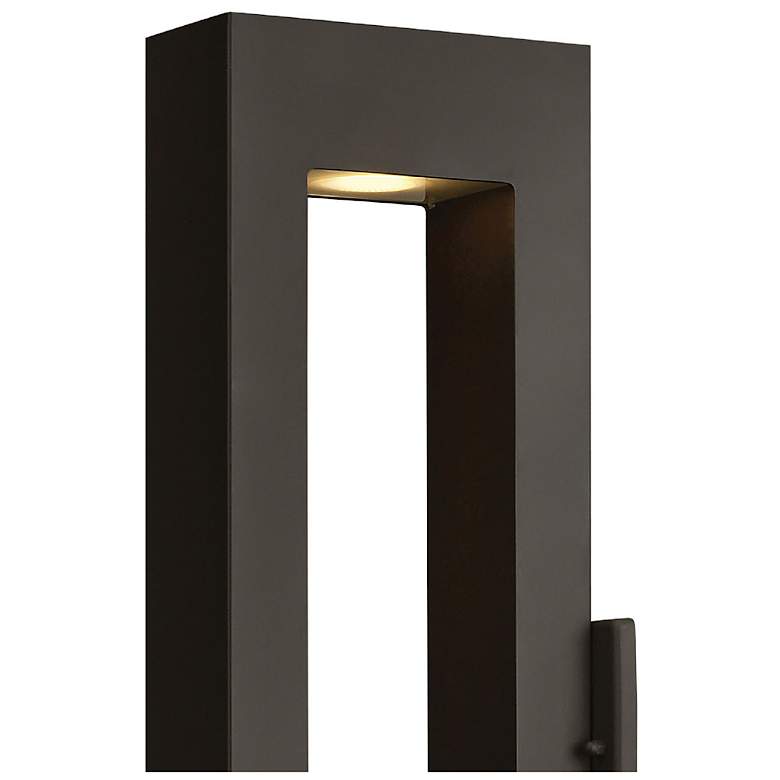 Image 4 Atlantis 24"H Satin Black Integrated LED Outdoor Wall Light more views