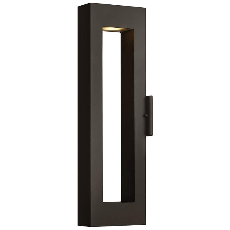 Image 2 Atlantis 24"H Satin Black Socketed LED Outdoor Wall Light more views