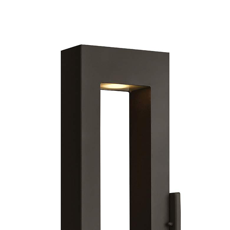 Image 3 Atlantis 24"H Satin Black Socketed LED Outdoor Wall Light more views
