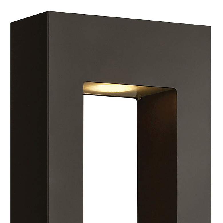 Image 4 Atlantis 24"H Satin Black Socketed LED Outdoor Wall Light more views