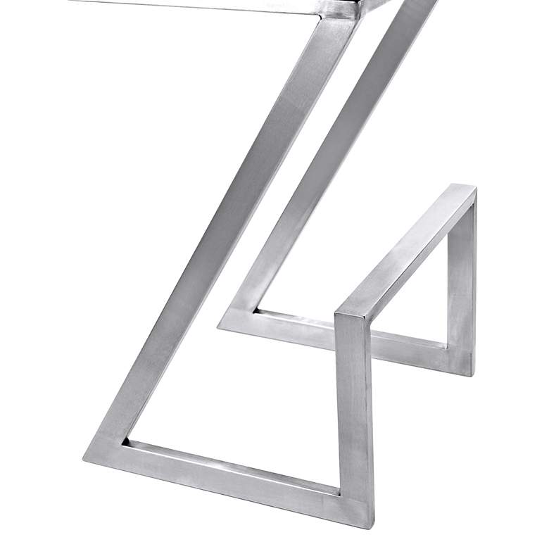 Image 5 Atlantis 26" Gray Faux Leather Counter Stool more views