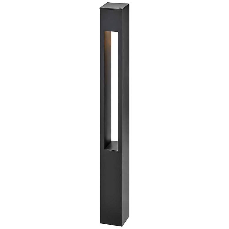 Image 5 Atlantis 30" Satin Black Low Voltage LED Dark Sky Landscape Bollard more views