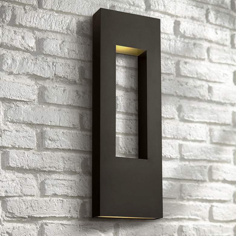 Image 1 Atlantis 36 inch High Bronze Integrated LED Outdoor Wall Light