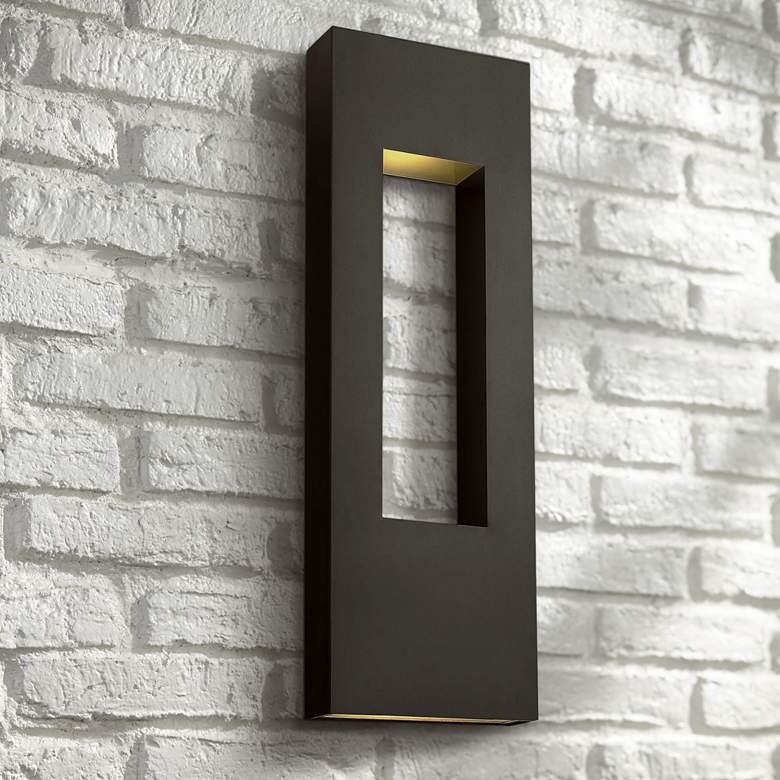 Image 1 Atlantis 36" High Bronze Integrated LED Outdoor Wall Light