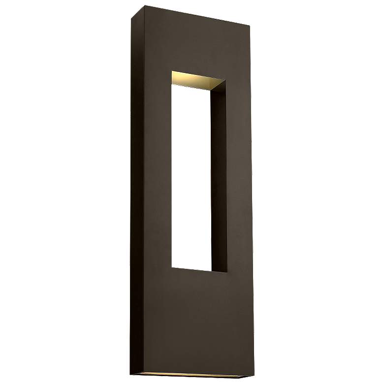 Image 1 Atlantis 36 inch High Bronze Socketed LED Outdoor Wall Light