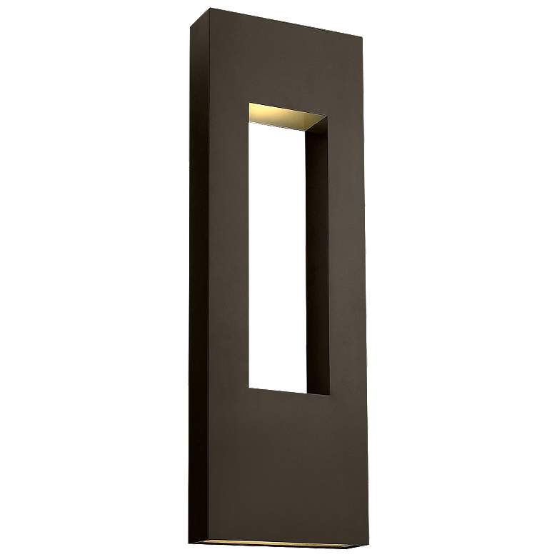 Image 1 Atlantis 36" High Bronze Socketed LED Outdoor Wall Light