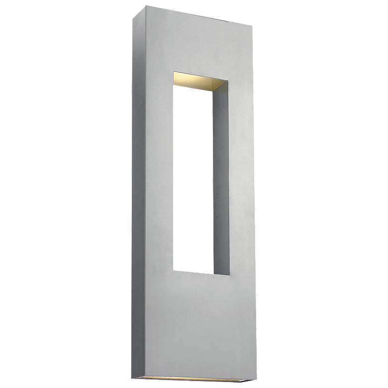 Image 1 Atlantis 36 inch High Titanium Socketed LED Outdoor Wall Light