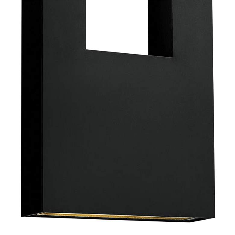 Image 3 Atlantis 36"H Satin Black Integrated LED Outdoor Wall Light more views