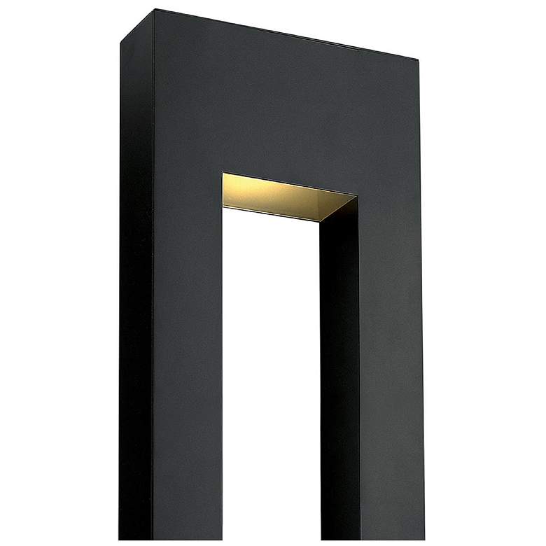 Image 3 Atlantis 36"H Satin Black Socketed LED Outdoor Wall Light more views